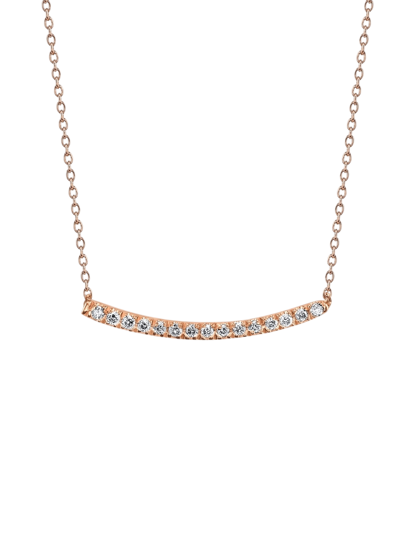 Axis Necklace with White Pavé Diamonds photo